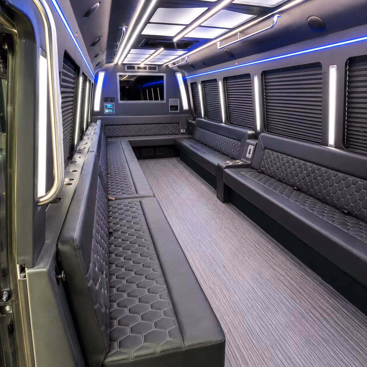 Honolulu Concert & Music Festival Transportation party bus interior