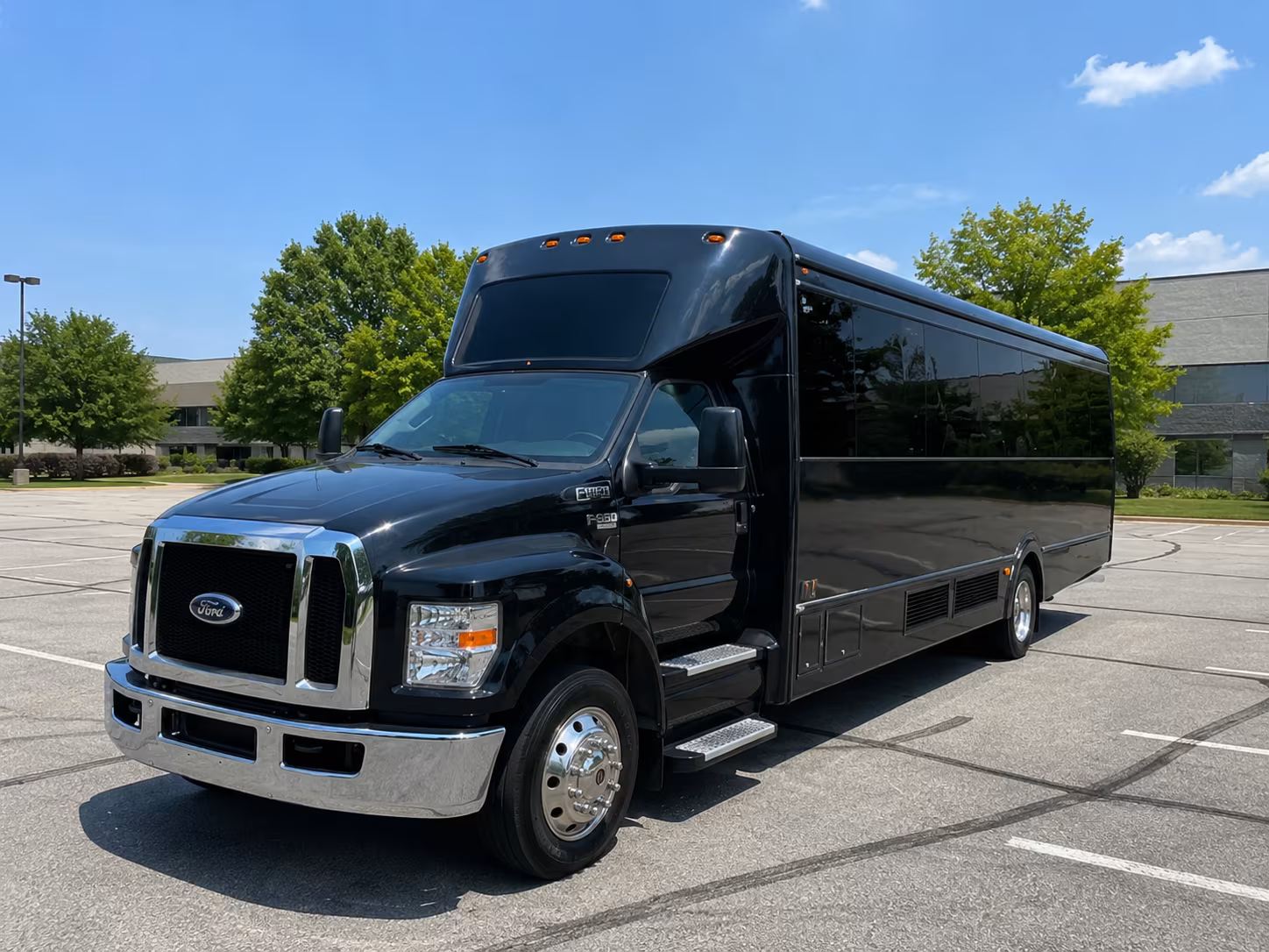 Honolulu Private Event Transportation party bus exterior