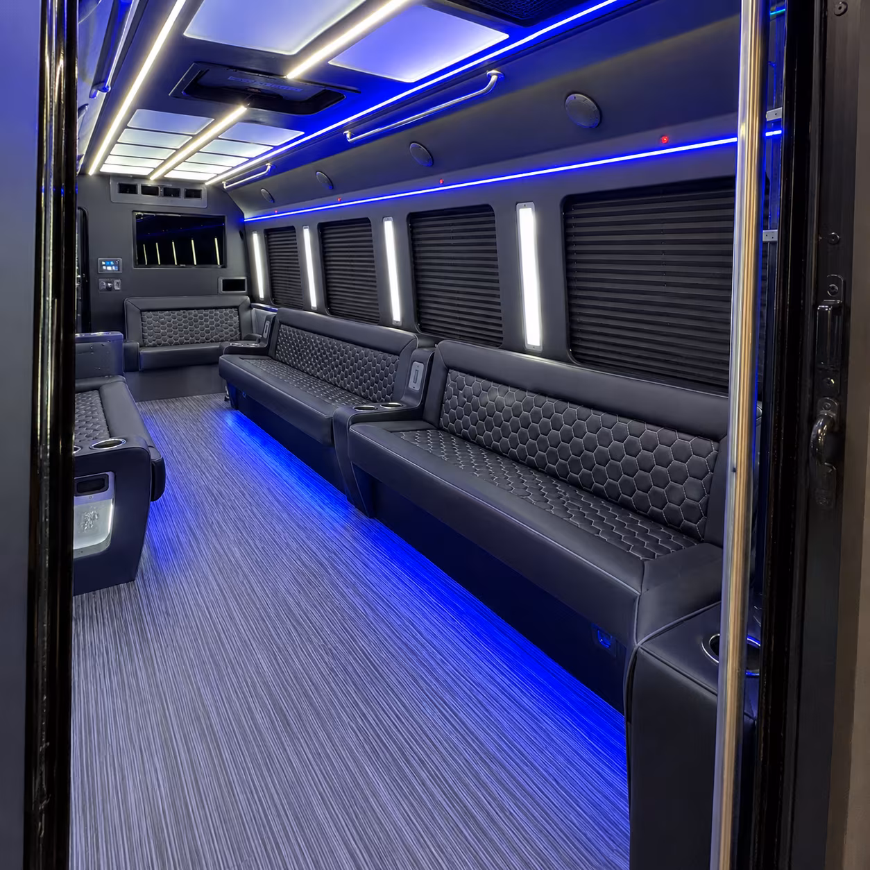 Honolulu Private Event Transportation party bus exterior