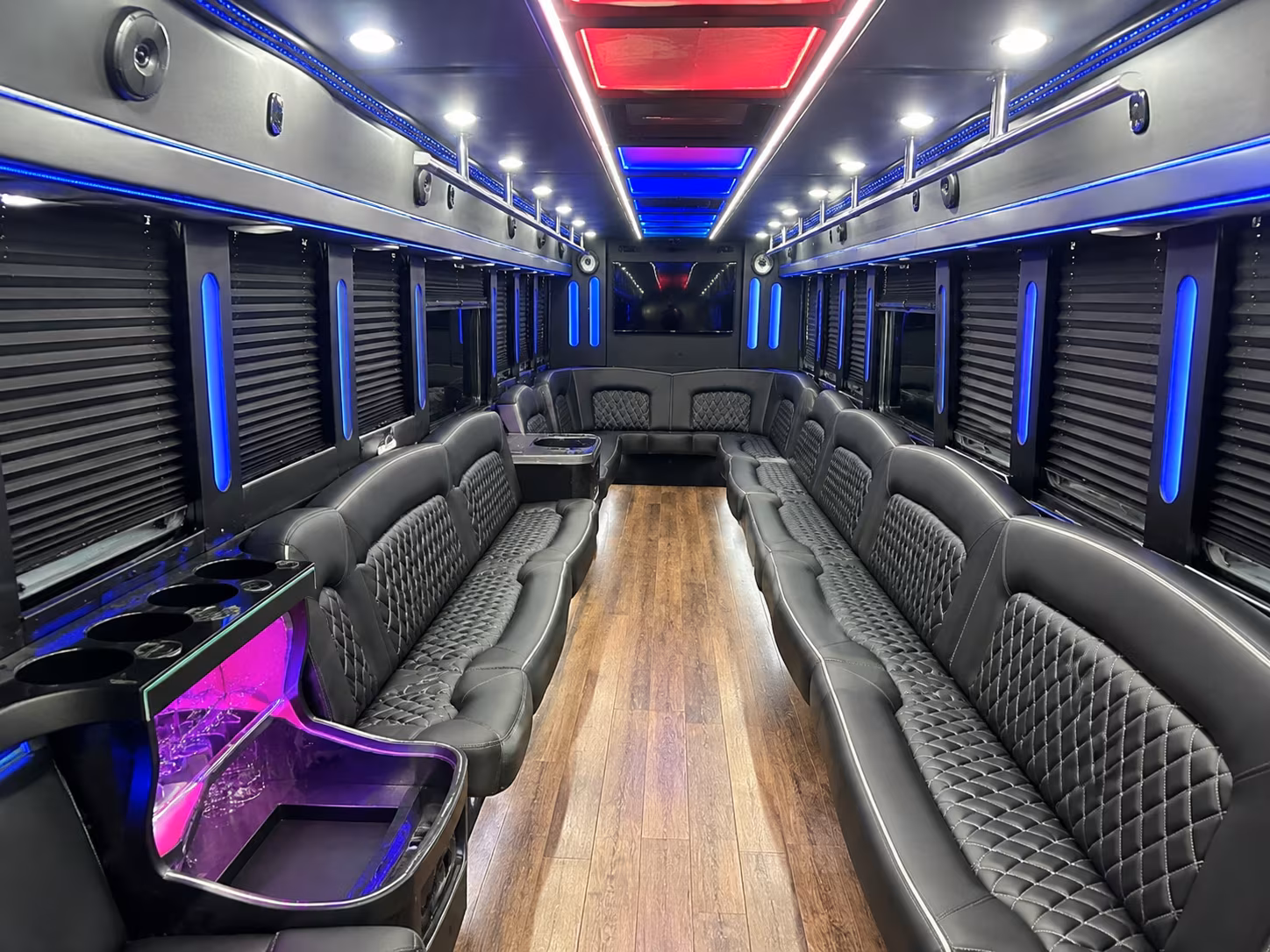Honolulu Wedding Transportation party bus exterior