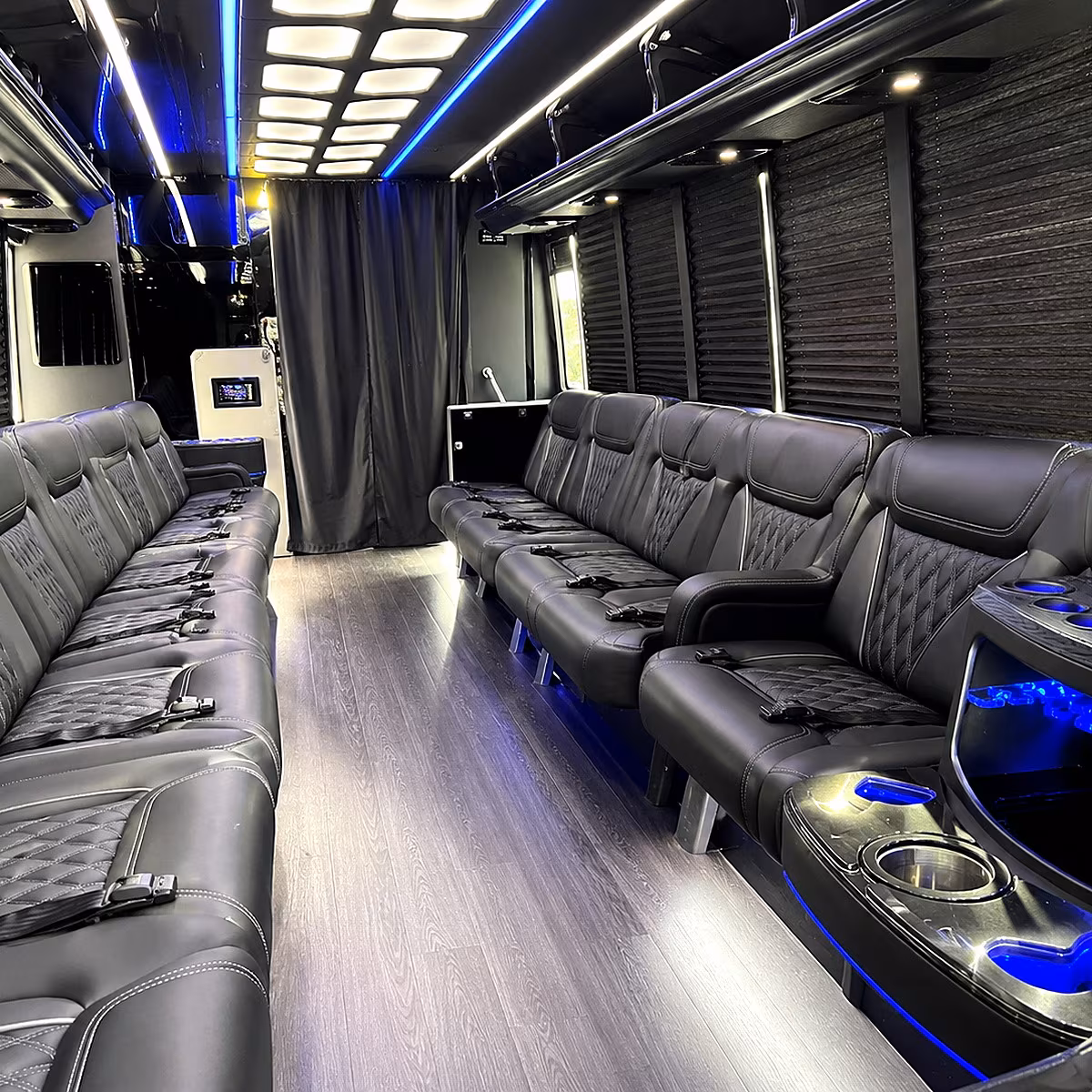 Honolulu Winery Tour & Pub Crawl Transportation party bus interior